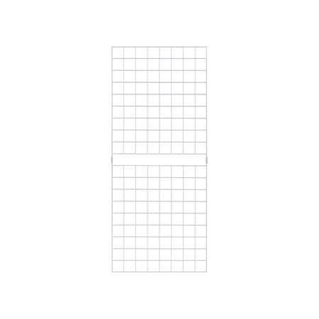 ECONOCO 2'x5' White Portable Grid Panel, Pack Of 3 W2X5